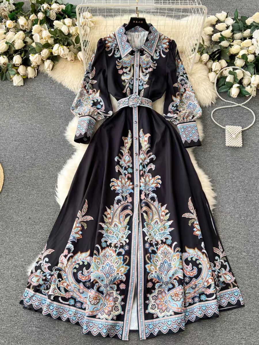 Fun night out print dress ED189 images